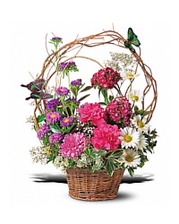 Basket with Butterflies