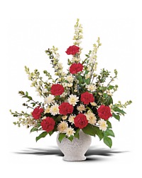 Red and White Arrangement