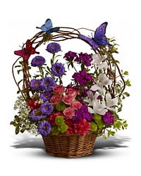 Basket Arrangement Of Flowers