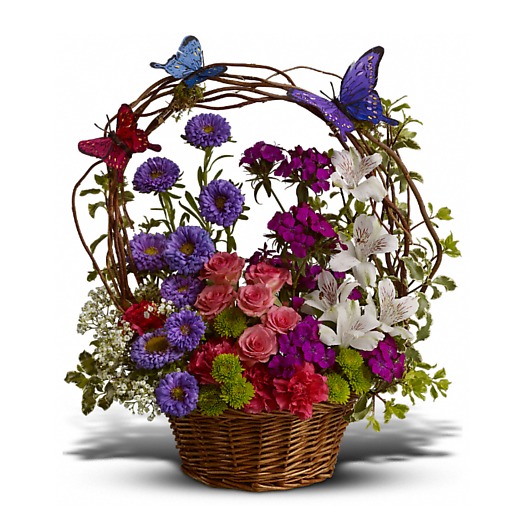Basket Arrangement Of Flowers